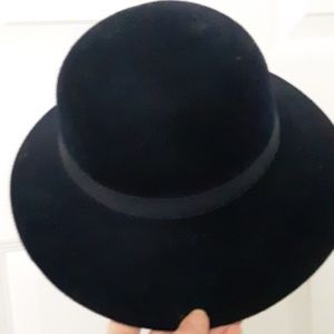 Vintage Doeskin felt navy hat